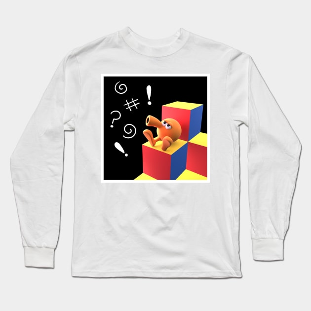 Cube Bert Long Sleeve T-Shirt by FIZZTAPP